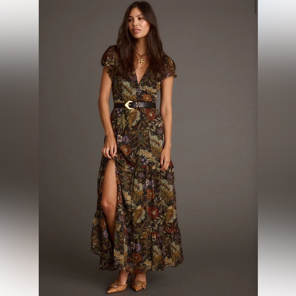 12th Tribe Sundance Floral Paisley Maxi Dress - Picture 1 of 9